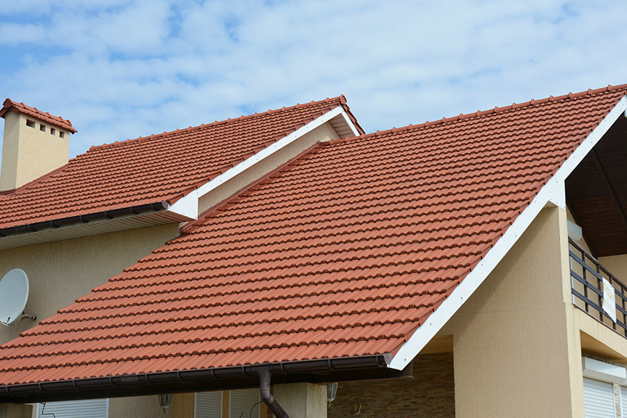 clay roofing installed at residential property dallas tx